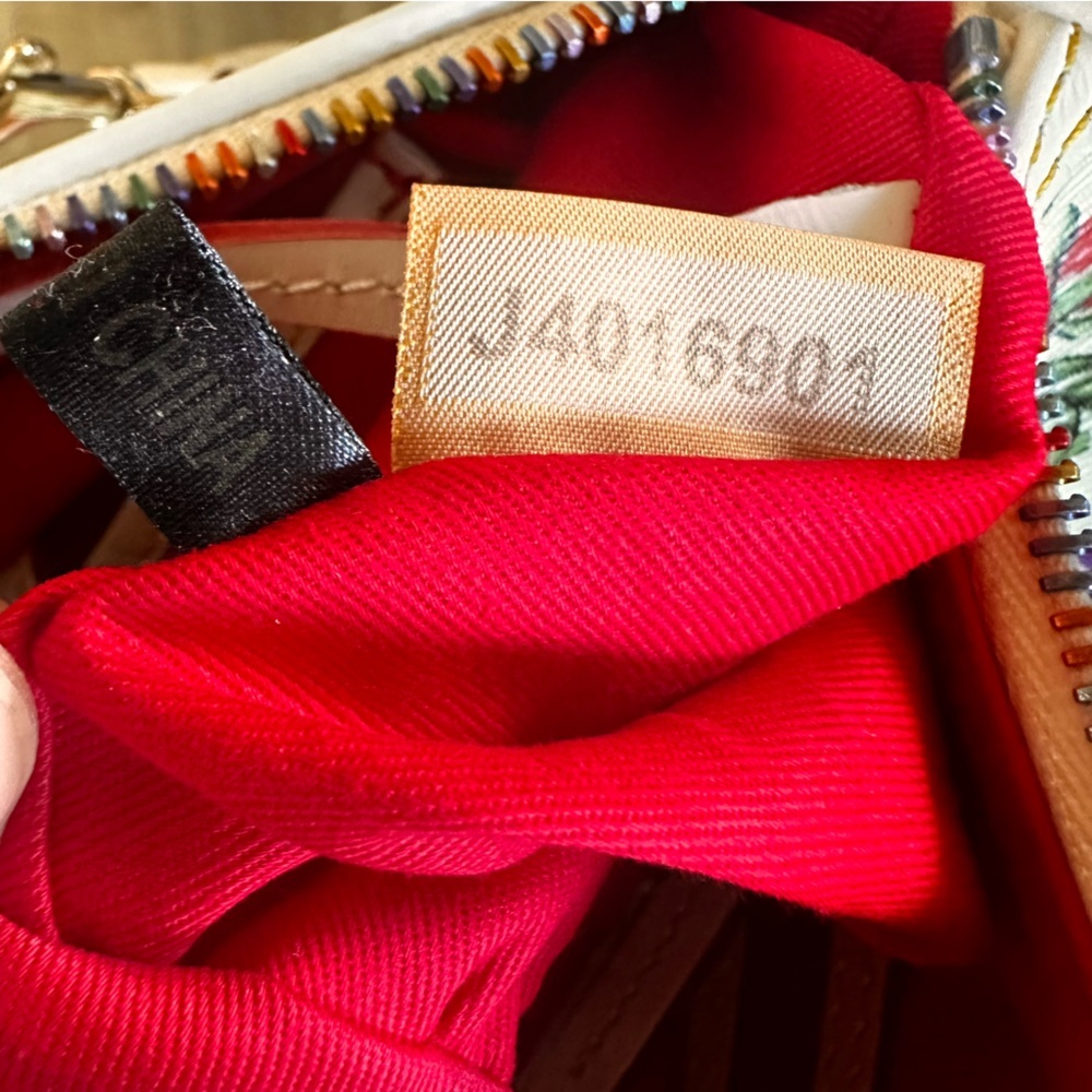 Dooney & Bourke Floral Botanical Boston Bag Rainbow Zipper - Picture 13 of 13